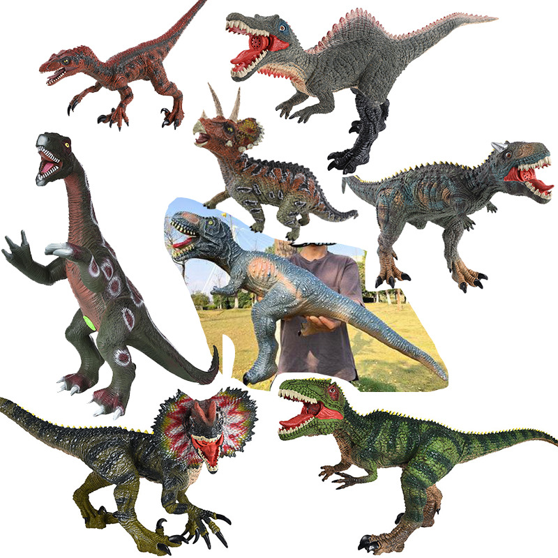 新款超大恐龙仿真模型玩具发声棘背龙恐龙模型地摊玩具