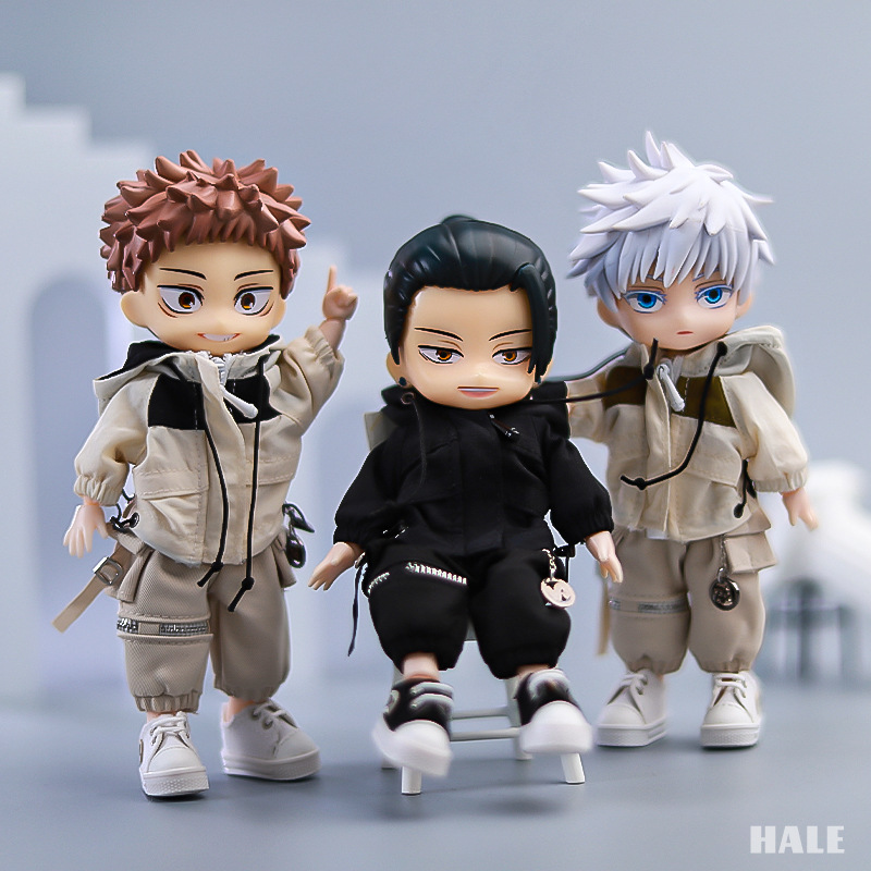 新款热门ob11娃衣 冲锋衣套装12分素体可穿BJD娃娃GSC粘土人配饰