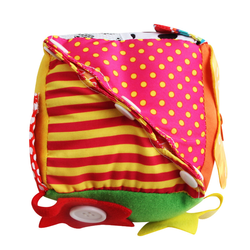 .亚马逊儿童早教骰子玩具 系扣子拉链幼儿园科教教具魔方玩具现货