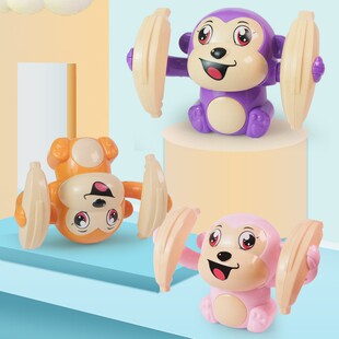 同款翻滚香蕉猴子特技翻跟头儿童电动玩具夜市地摊可