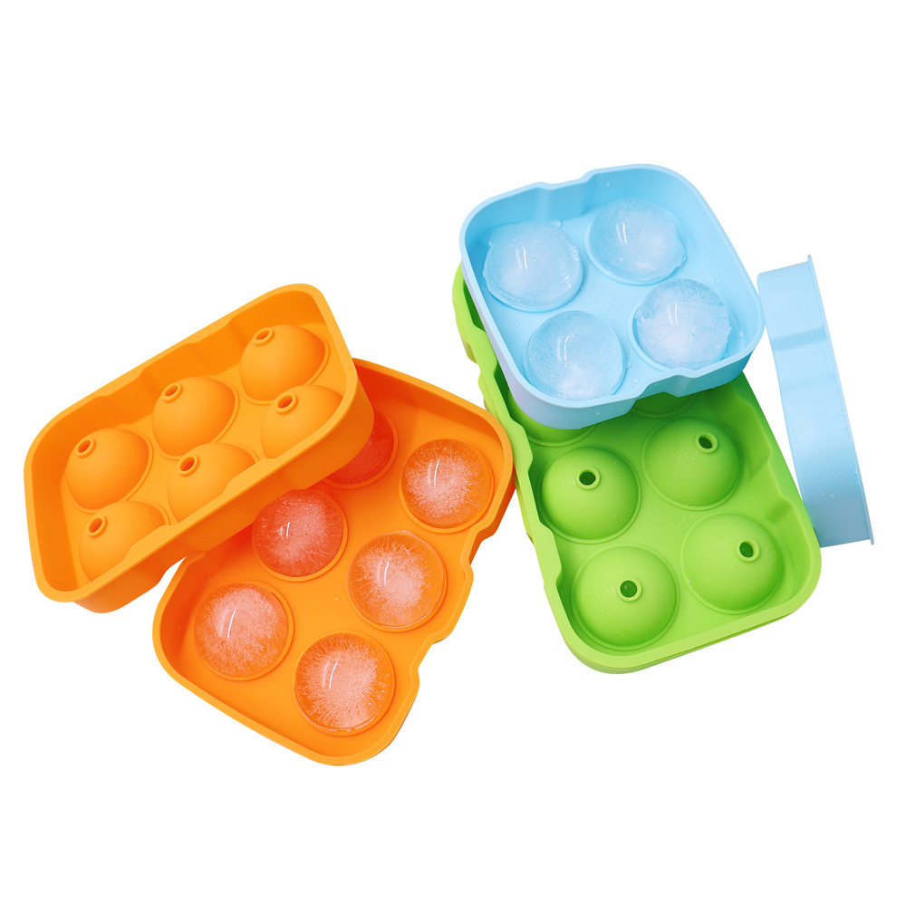 .各种硅胶冰球圆形制冰模具4孔6孔8孔硅胶圆形冰球模具