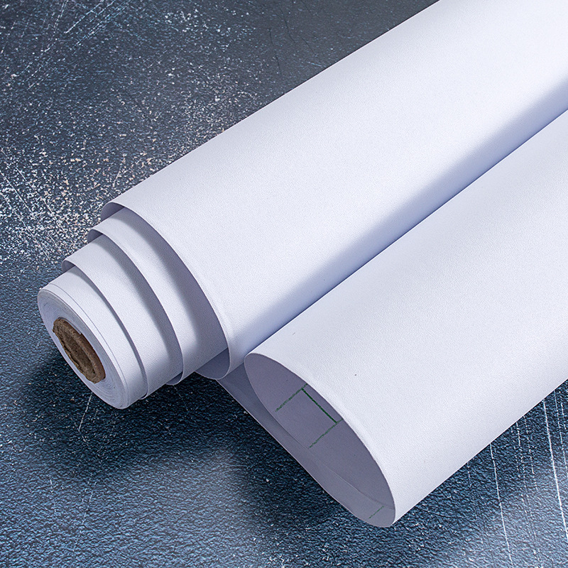 .22cm宽纯色pvc墙纸自粘黑色白色防水加厚壁纸家具翻新背景墙贴纸