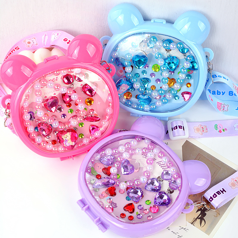 手工DIY串珠玩具材料包时尚手提玩具串珠生日礼物六一儿童节礼物