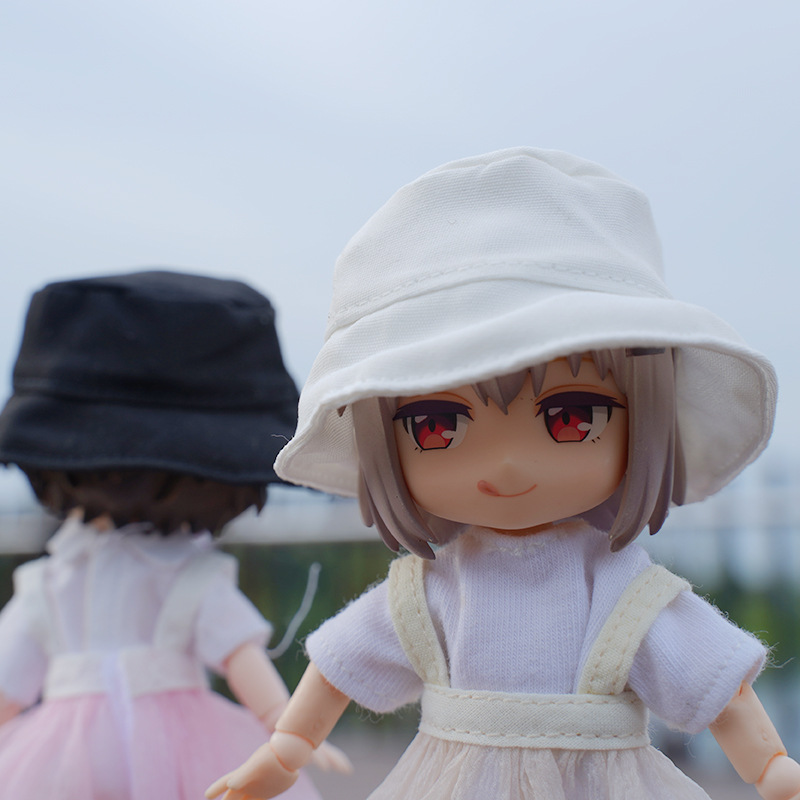 哈乐动漫ob11娃衣渔夫帽gsc娃娃配件12分素体可戴bjd帽子现货