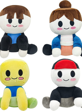 新品Blox Buddies 毛绒玩具培根女孩游戏周边玩偶送粉丝礼物