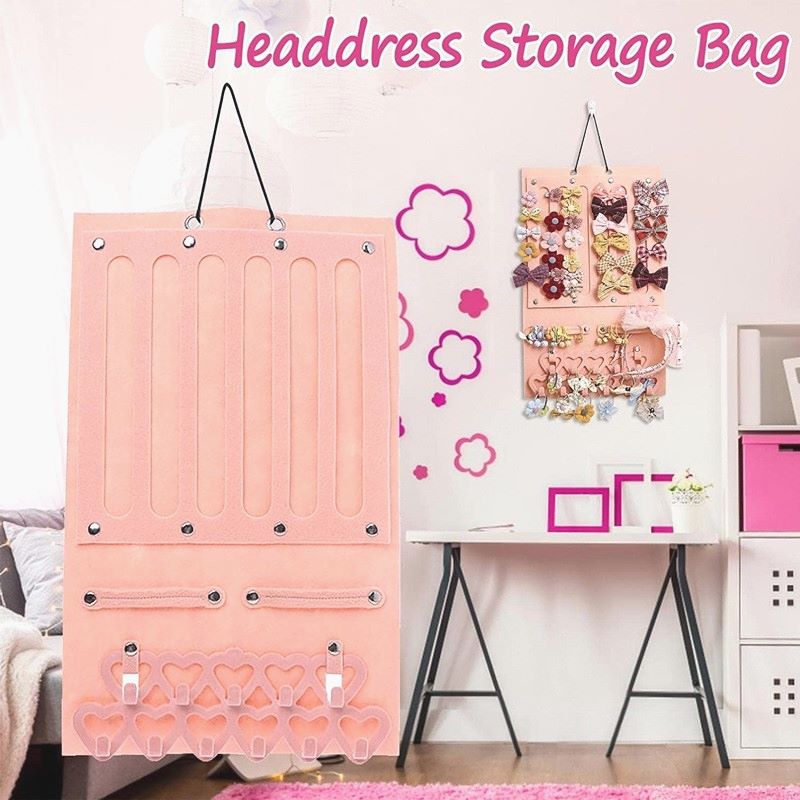 饰品展示架儿童发饰收纳盒挂墙发夹带发箍头绳发圈眼镜陈列架壁挂