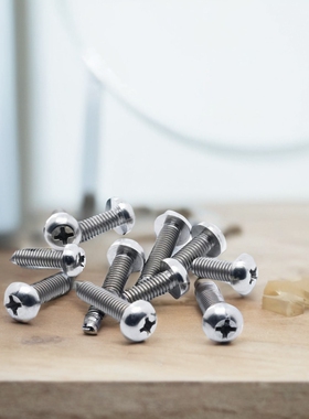 TC4钛合金螺丝圆头十字槽螺钉GB818盘头航天军工QJ2583螺栓M2M3M5