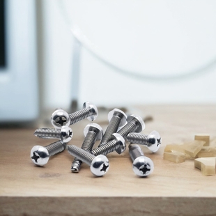 TC4钛合金螺丝圆头十字槽螺钉GB818盘头航天军工QJ2583螺栓M2M3M5