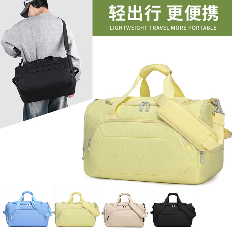 运动包新款休闲健身包单肩大容量手提轻便旅行包印字LOGO工厂直供