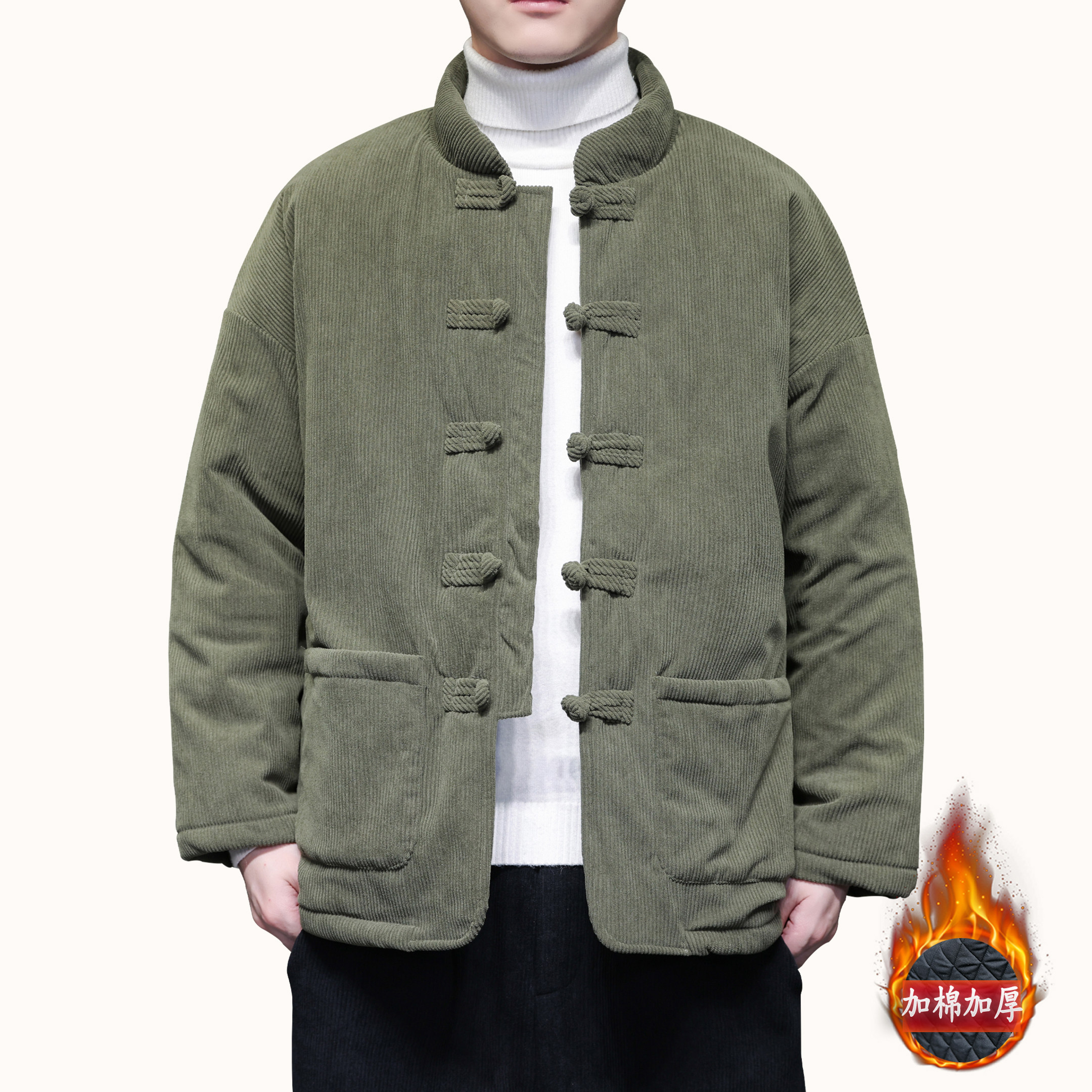 [加厚]2025年冬季中国风棉衣男款复古棉袄新中式唐装大码棉服外套,男装,棉衣,淘宝优惠券,粉丝福利购,淘宝优惠卷