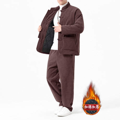 [加棉加厚]冬季中国风男装棉衣
