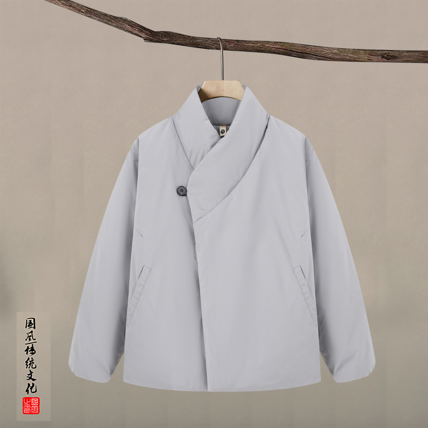 2025冬季新款男外套中式立领棉衣中国风磁吸扣短款防风棉服棉袄