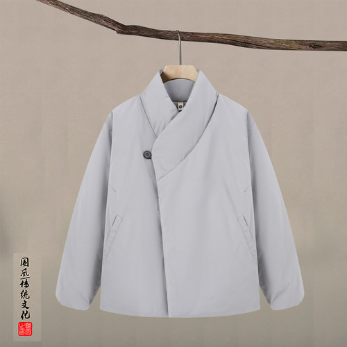 2025冬季新款唐装男款加厚棉服