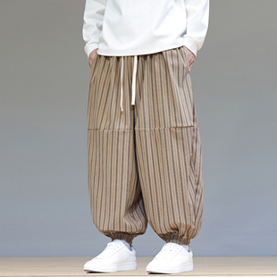 休闲裤 宽松大码 束脚灯笼裤 2025新款 哈伦裤 中国风男士 阔腿裤 秋季