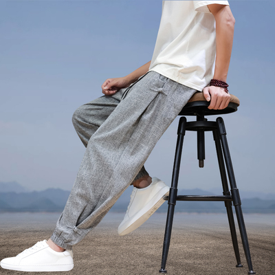 2025夏季新款中国风男装休闲裤子
