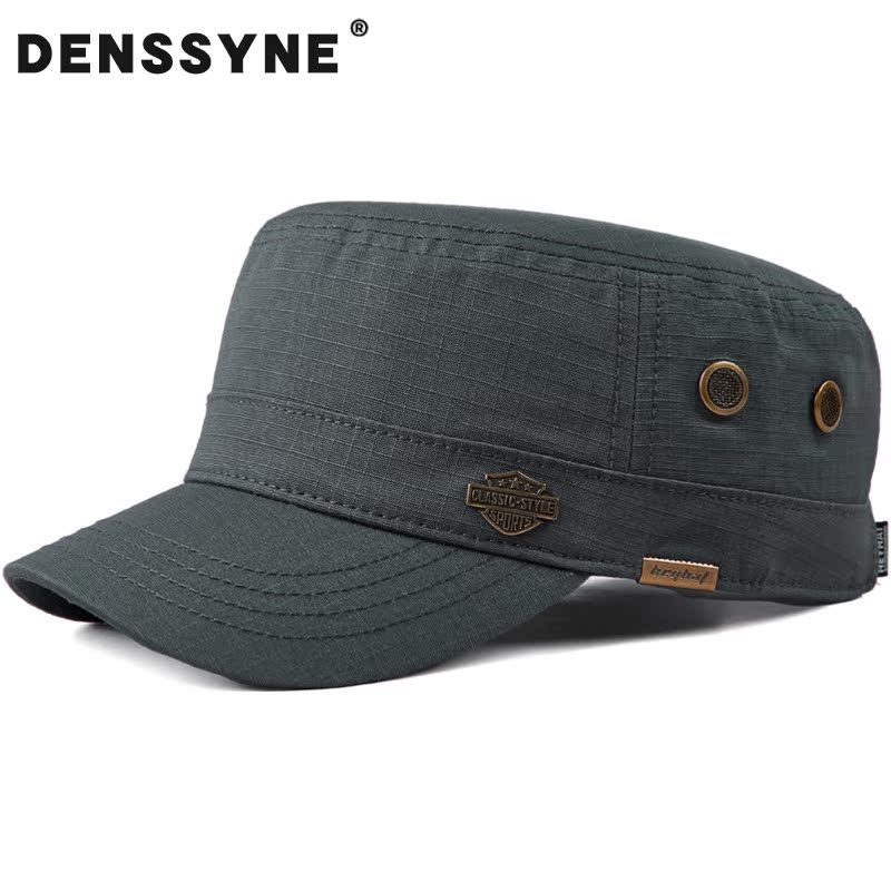 平顶帽男四季户外休闲薄款帽子