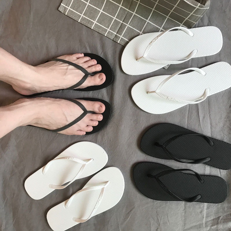 夏季人字拖男女情侣外穿沙滩拖鞋韩版潮流夹脚室外休闲防滑凉拖鞋