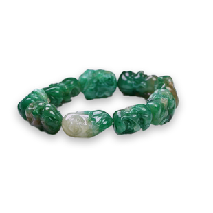 涵韵珠宝南阳独山玉手串白天蓝罗汉手链男款生日礼物礼品一物一证