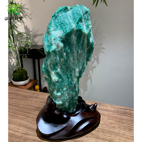 独山玉原石摆件新中式家居摆设
