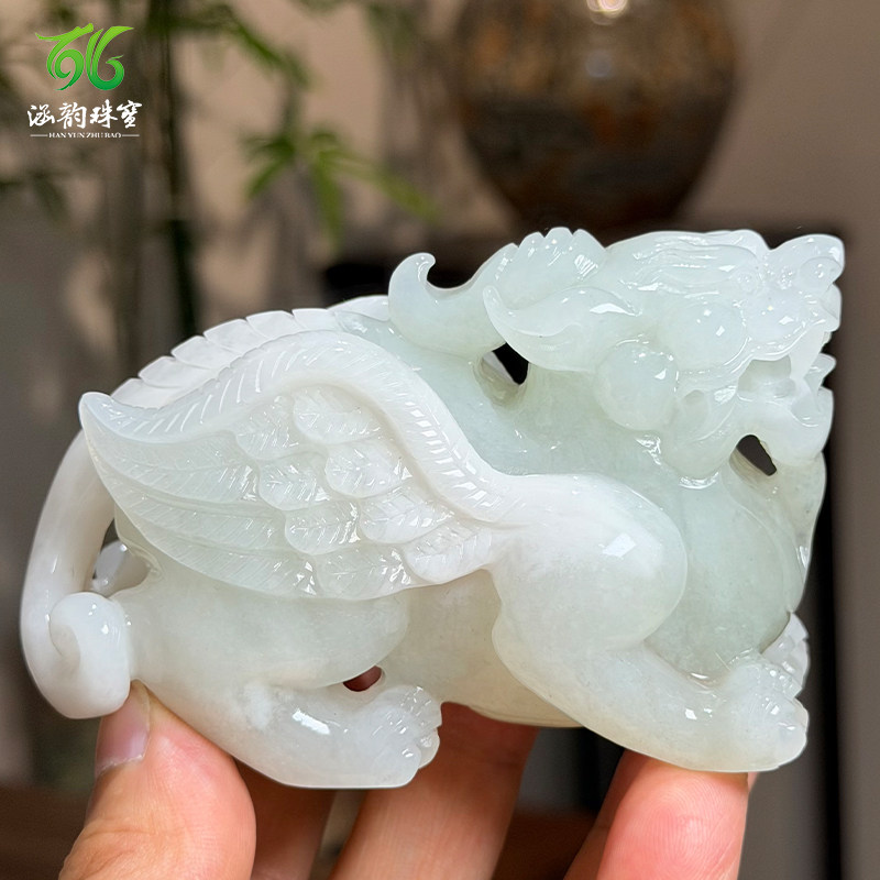 涵韵珠宝独山玉貔貅摆件天然玉石开业送礼客厅酒柜小摆件礼物礼品