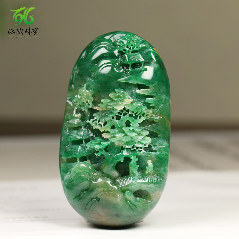 南阳独山玉手把件独玉小摆件仙人指路收藏送礼藏品