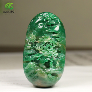 南阳独山玉手把件独玉小摆件仙人指路收藏送礼藏品