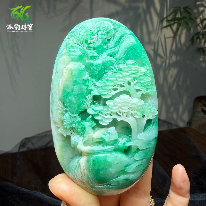 南阳独山玉手把件天然玉石独玉蒸蒸日上手玩件小摆件收藏送礼