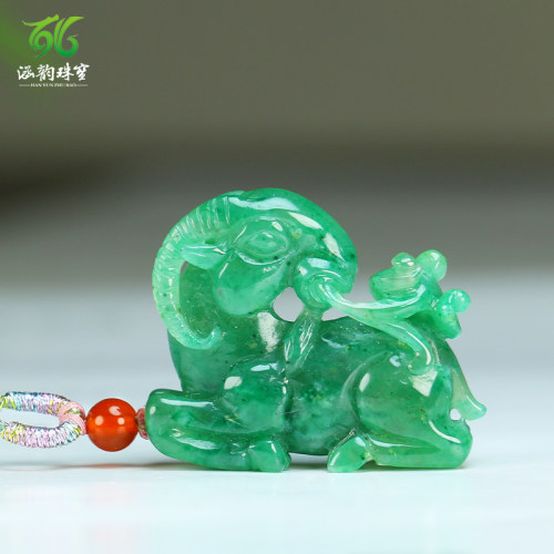 涵韵珠宝独山玉佛手瓜吊坠