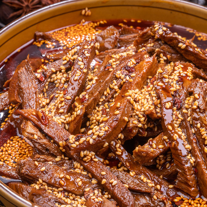 钵钵鸡风味小吃麻辣牛肉熟食即食真空甜辣卤味下酒菜零食解馋120g