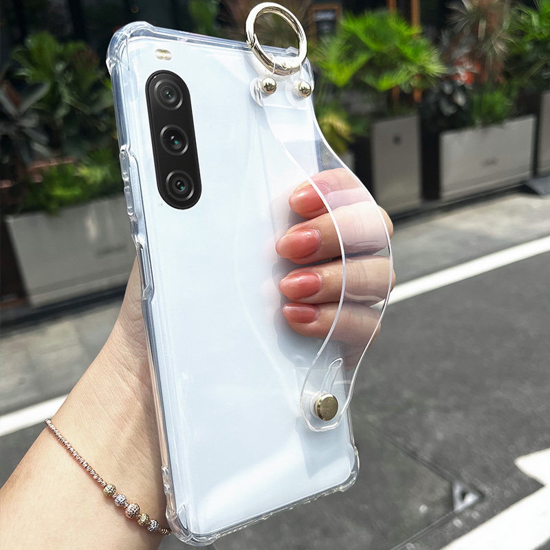 适用索尼 Xperia 10V手机壳腕带支架气囊sony索尼10V保护套10III高级感10iv透明壳1/5IV外壳ii/III软壳PRO-I