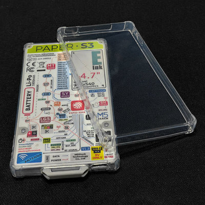 适用M5stack paper S3保护套s3阅读器保护壳电子墨水屏paper S3电纸书防摔气囊壳透明简约