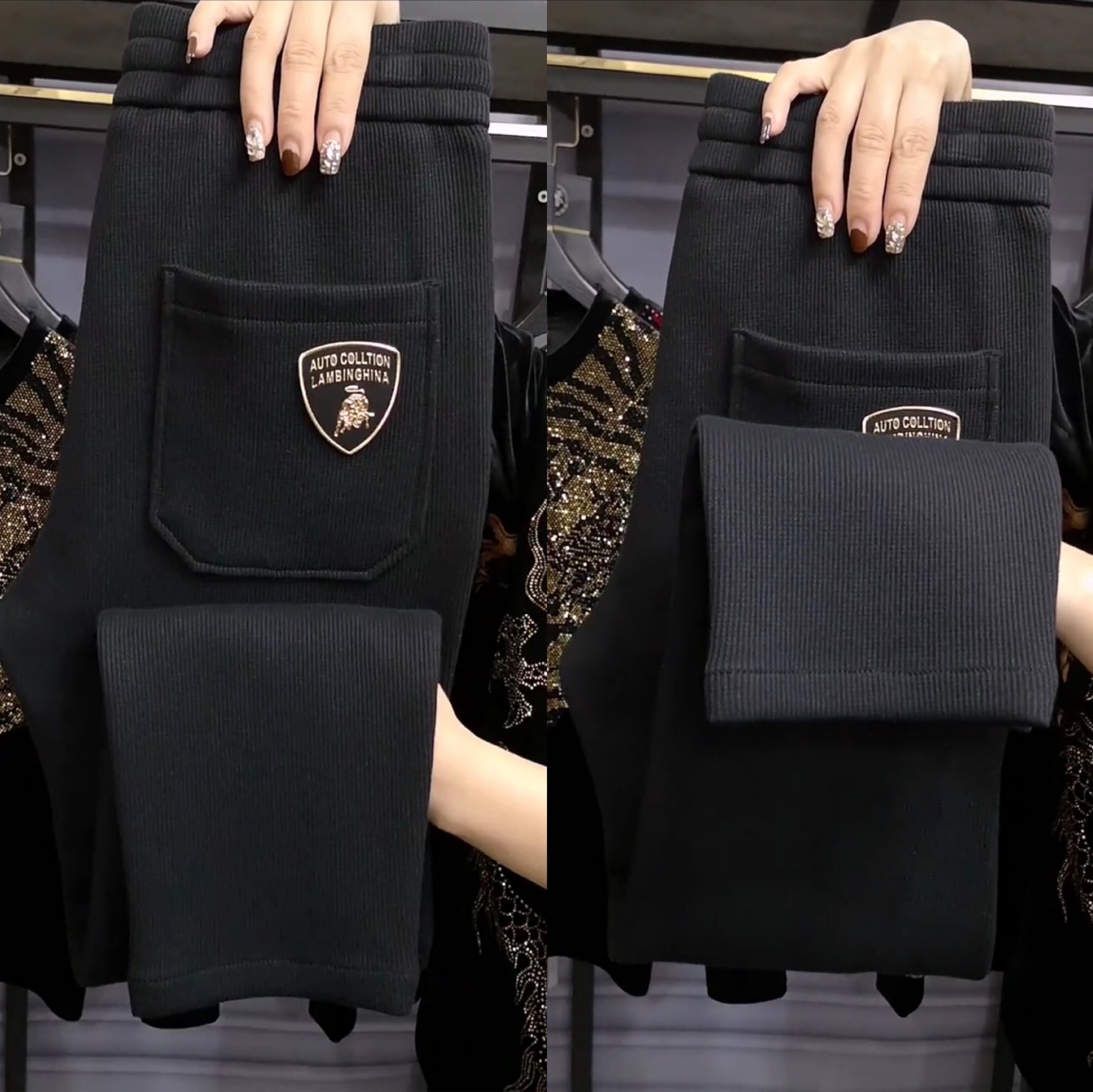 9870春秋男士直筒弹力散腿休闲裤