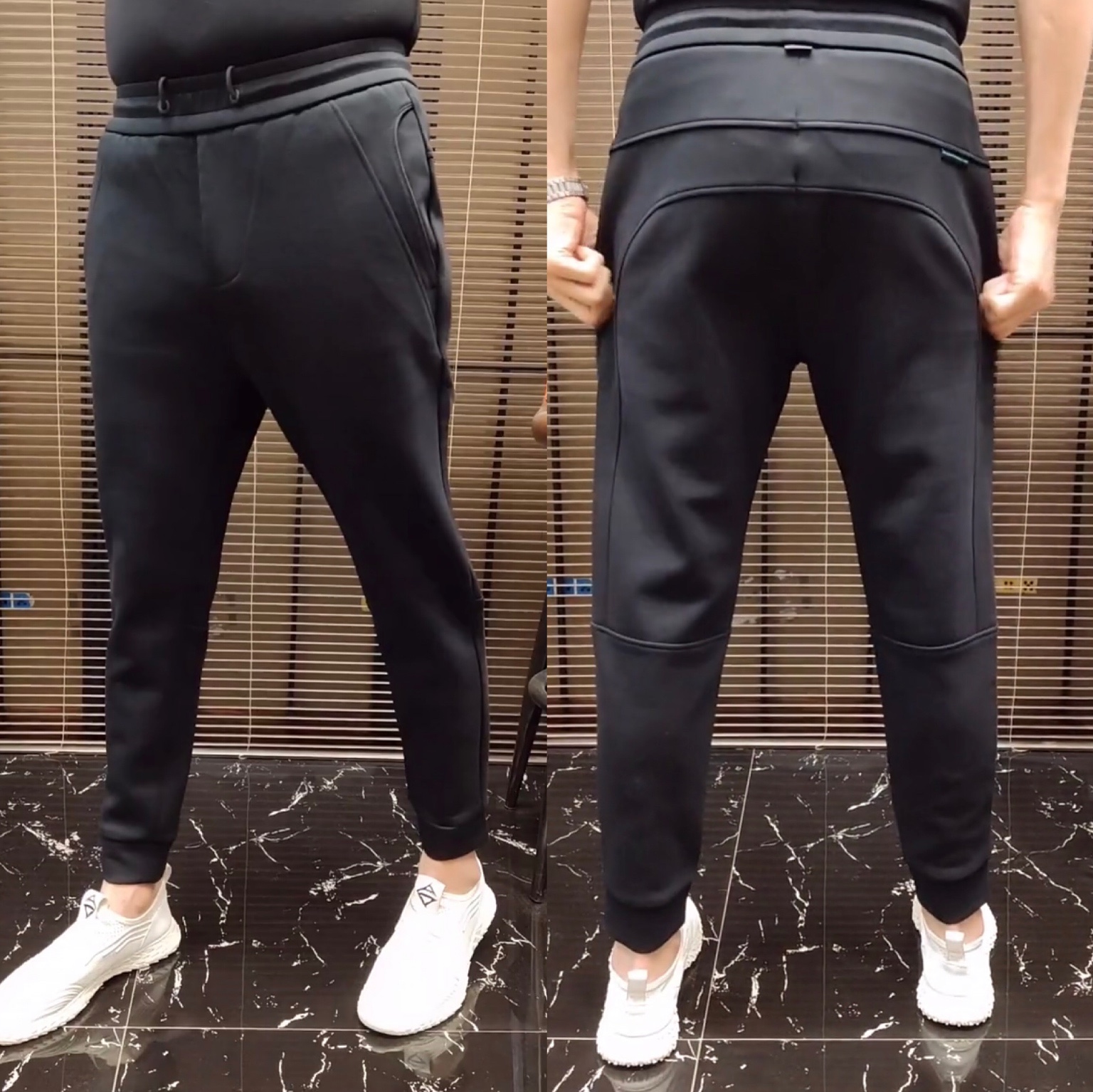 K070春季男士束脚裤潮流小脚裤男休闲运动裤百搭男长裤子时尚男裤