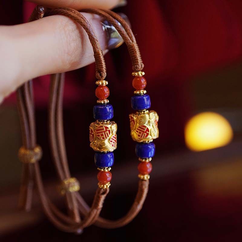 ZJ珠宝足金999黄金福运马转运珠手链青金南红手绳手串新年礼物女,珠宝/钻石/翡翠,黄金镶钻手链,淘宝优惠券,粉丝福利购,淘宝优惠卷