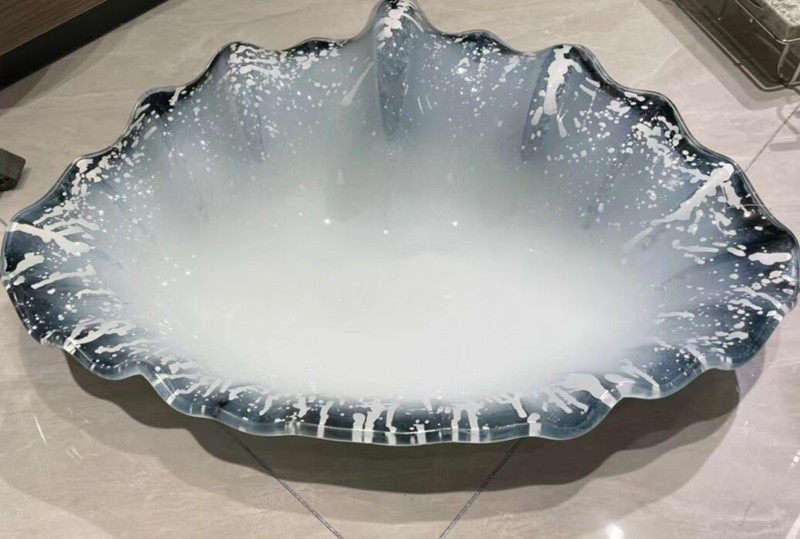 高级刺身盘干冰海鲜姿造盘子大号生鱼盘龙虾自助餐果盘火锅店餐具