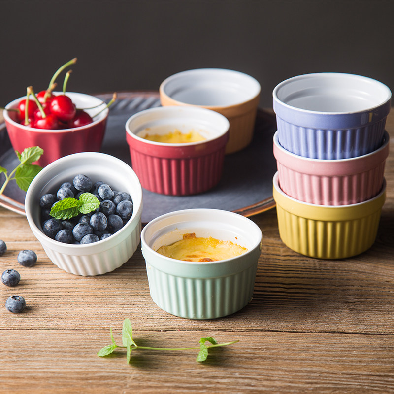 華孚 馬卡龍色陶瓷蛋糕杯烘焙布丁碗舒芙蕾烤箱模具雙皮奶甜品碗在類目 餐飲具, 餐具, 碗中 - 來自Buy2taobao.com提供專業的淘寶代購服務