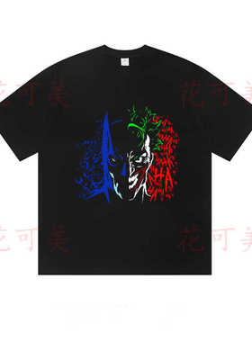 WWE雷尔Rey雷米斯特里奥Lucha霸气短袖中大童火影忍者水洗做旧T恤