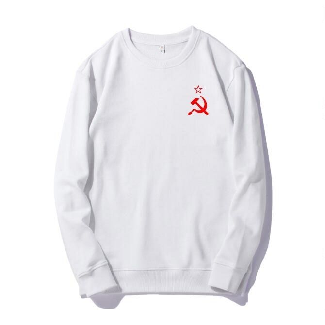 CCCP前苏联镰刀红星社会主义苏维埃长袖卫衣男女秋冬圆领上衣服棉