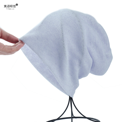四季薄款堆堆帽套头帽韩版头巾帽