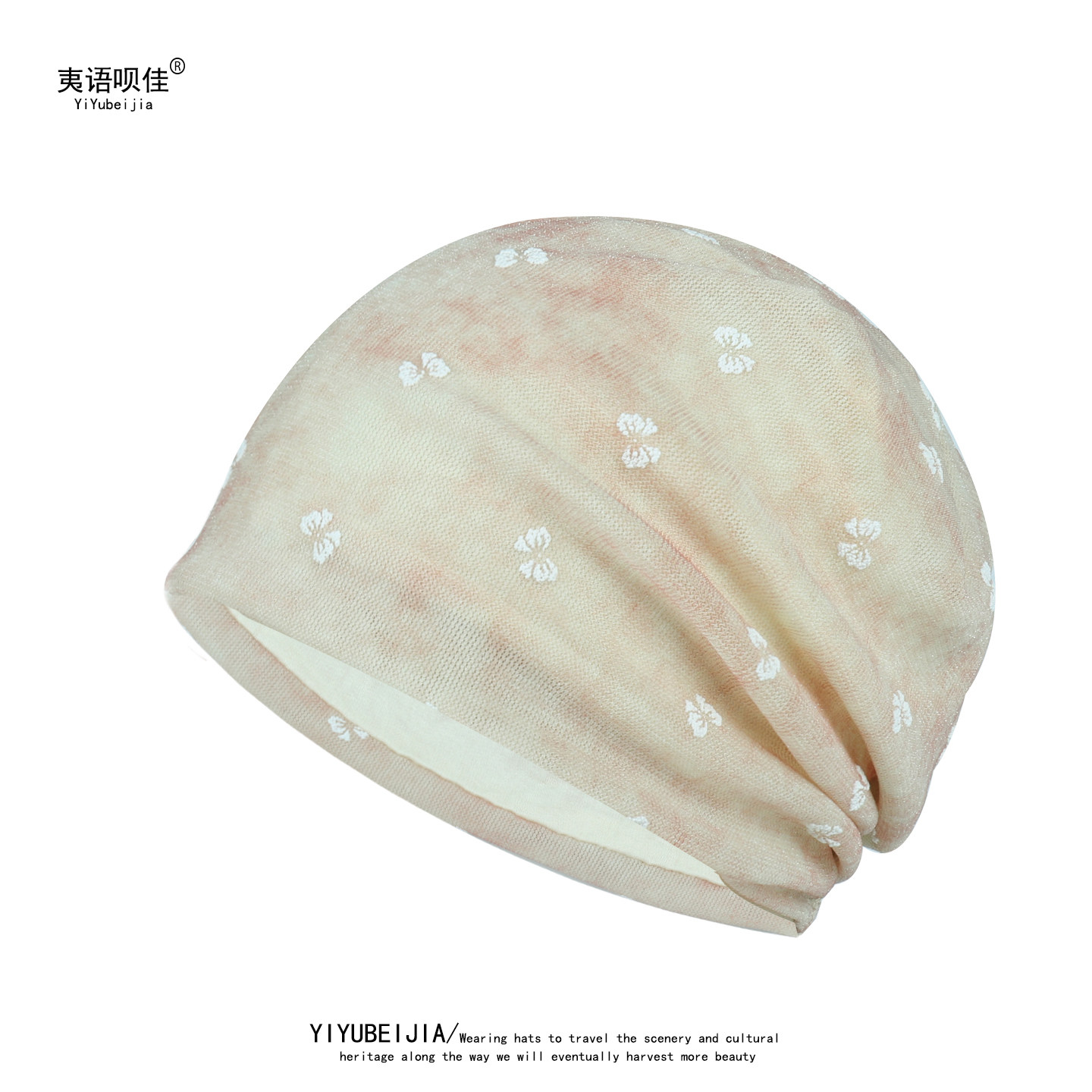 女士帽子薄款包头帽韩版套头帽休闲简约蕾丝头巾帽夏空调帽月子帽