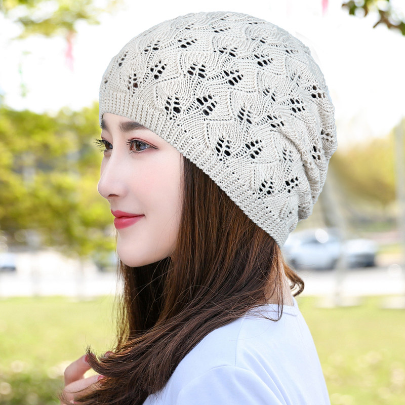 春秋帽子女士毛线帽镂空单层针织帽网眼套头帽薄款包头帽遮白发帽,服饰配件/皮带/帽子/围巾,帽子,淘宝优惠券,粉丝福利购,淘宝优惠卷