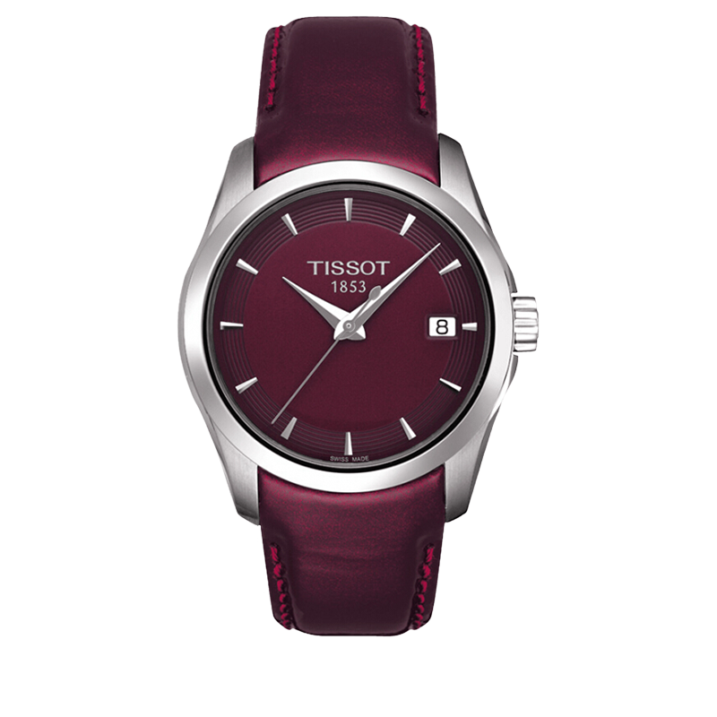 tissot天梭正品手表女 库图系列石英皮带女表t035.210.16.371.00