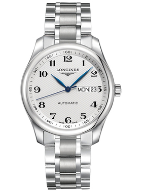 浪琴Longines名匠系列手表 经典自动机械双日历男表L2.755.4.78.6