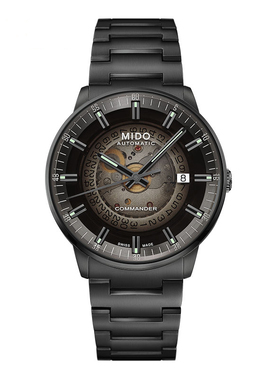 明星款Mido美度手表新款指挥官大表盘机械男表M021.407.33.411.00