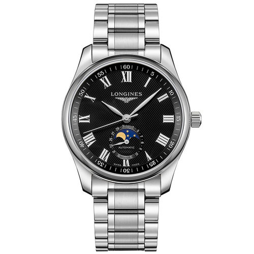 longines浪琴正品手表名匠月相男