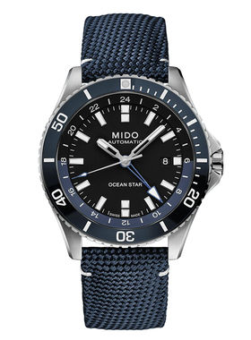 MIDO美度新款手表 领航者双时区防水机械男表M026.629.17.051.00