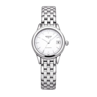 Longines浪琴正品手表女 军旗系列钢带自动机械女表L4.274.4.12.6