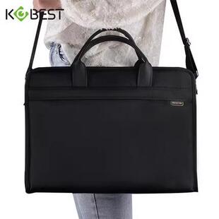 康百手提肩挎横式公事包 笔记本男女商务公文包 业务员斜挎包郑州