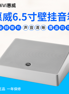 惠威TW108定压壁挂音响高保真喇叭10W会议室内挂壁音箱广播音响