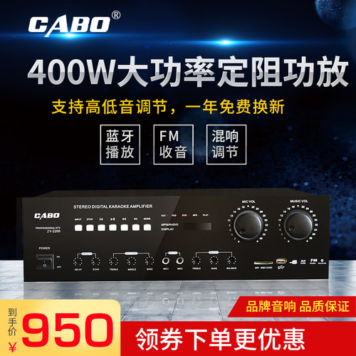 卡拉ok专业定阻立体声音响功放